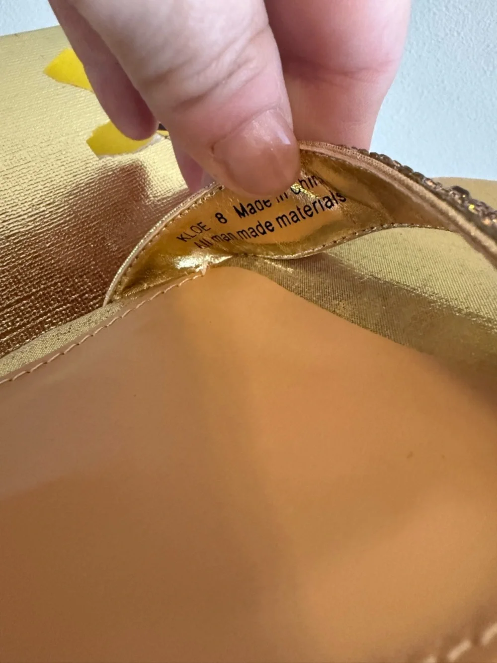 Lady Couture Kloe Gold Embellished‎ Wedge Sandal with Ankle Strap NEW